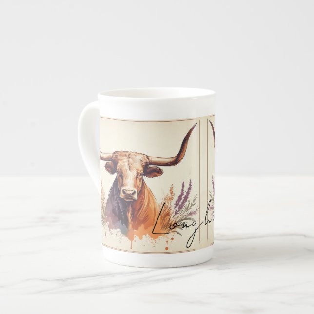 Longhorn Liebe Spezielle Tasse (Vorderseite Links)