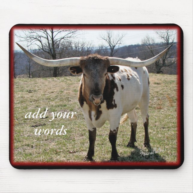 Longhorn Mousepad-fertigen besonders an Mousepad (Vorne)
