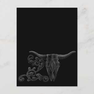 'Longhorn Scroll'-Einladung Einladung