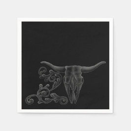 'Longhorn Scroll' Napkins Serviette
