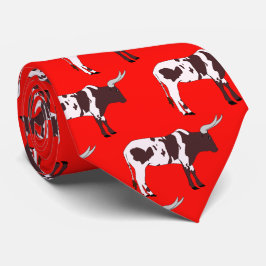 Longhorn Steer Team Mascot Football Necktie Krawatte