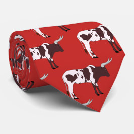 Longhorn Steer Team Mascot Football Necktie Krawatte