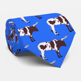 Longhorn Steer Team Mascot Football Necktie Krawatte