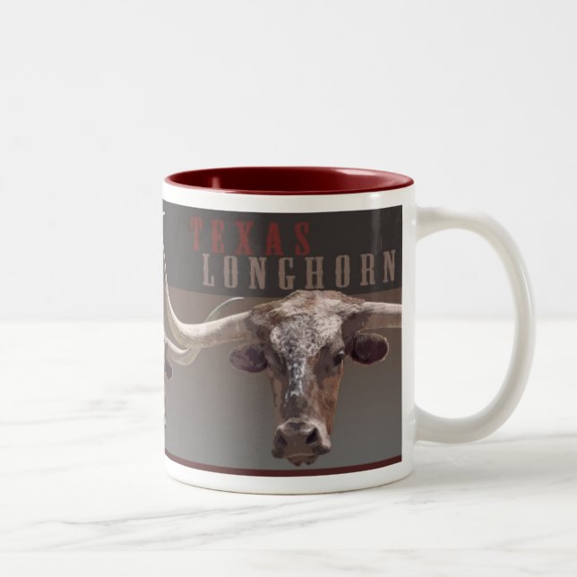 Longhorn-Tassen Zweifarbige Tasse (Rechts)