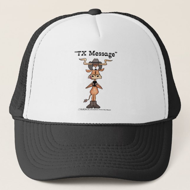 Longhorn TX-Meldung Truckerkappe (Vorderseite)