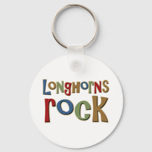 Longhorns-Felsen Schlüsselanhänger