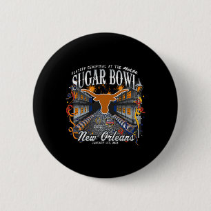 Longhorns Sugar Bowl 2024 Cfp Semi Football Nola Button