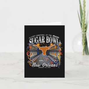 Longhorns Sugar Bowl 2024 Cfp Semi Football Nola Karte