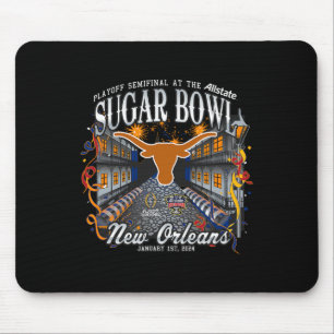 Longhorns Sugar Bowl 2024 Cfp Semi Football Nola Mousepad