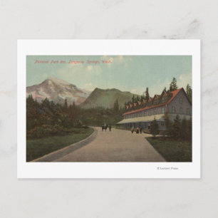 Longmire Springs, WA - Aussicht auf das National P Postkarte