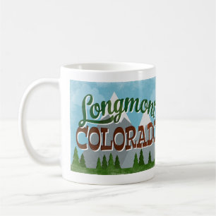 Longmont Colorado Snowy Berge Kaffeetasse