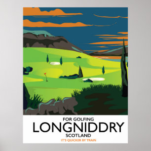Longniddry Schottland Golf-Reiseposter Poster