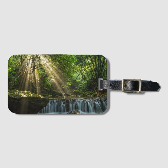 Longquan bezaubernder Nebenfluss Gepäckanhänger (Vorderseite (Horizontal))