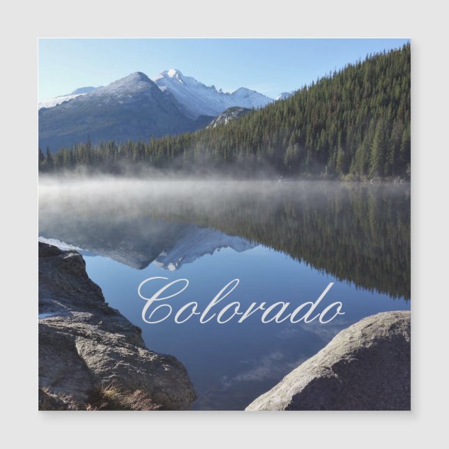 Longs Peak Bear Lake Rocky Mountain Nationalpark Magnetkarte (Vorderseite)