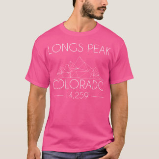Longs Peak Colorado Berge im Freien Minimal Hik T-Shirt