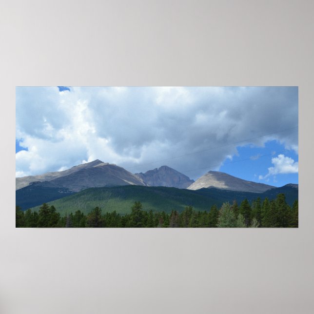 Longs Peak Colorado Matte Canvas Print Poster (Vorne)