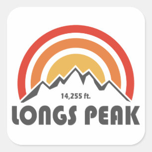 Longs Peak Quadratischer Aufkleber