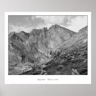 Longs Peak Schöner, rauer Rocky Mountain Poster