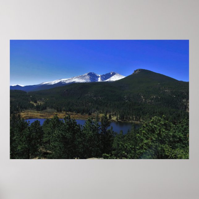 Longs Peak und Estes Cone Poster (Vorne)