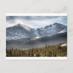 Longs Peak Winter View Postkarte
