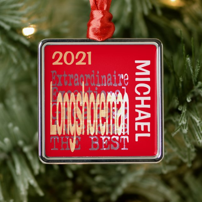 Longshoreman Extraordinaire CUSTOM Ornament Aus Metall (Baum)