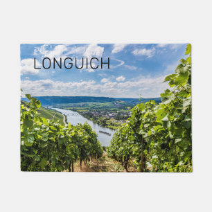 Longuicher Mosel Weinberg Panorama Deutschland Fußmatte