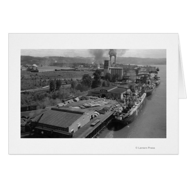 Longview, WA - Port View von Air (Vorderseite (Horizontal))