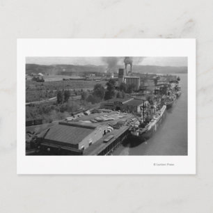 Longview, WA - Port View von Air Postkarte