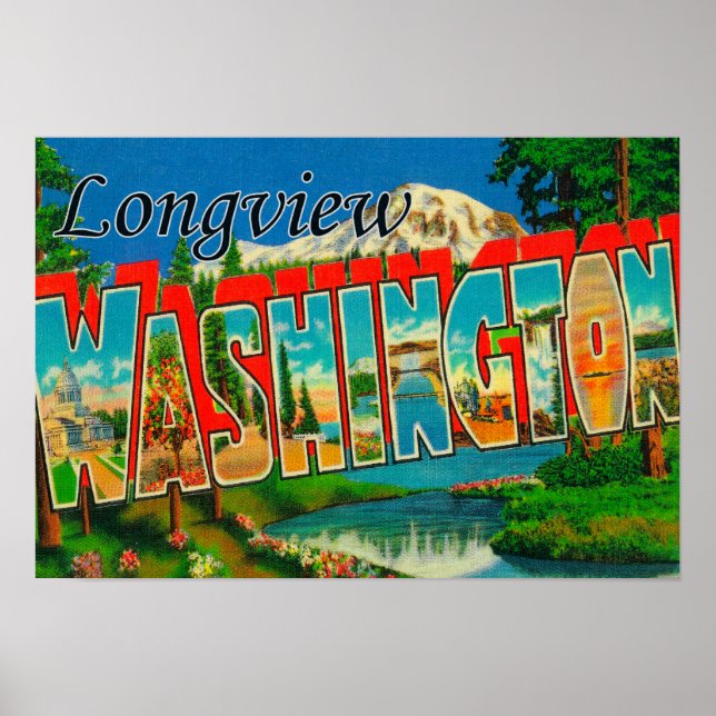 Longview, Washington - Große Briefszenen Poster (Vorne)