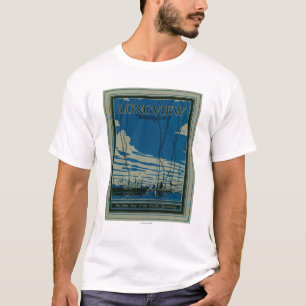 Longview, Washington-Werbungs-Plakat T-Shirt