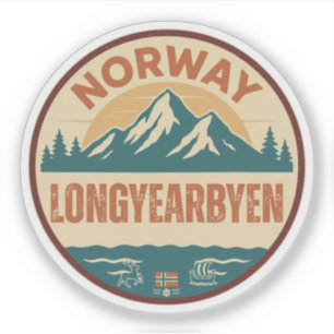 Longyearbyen, Norge Norwegen Aufkleber