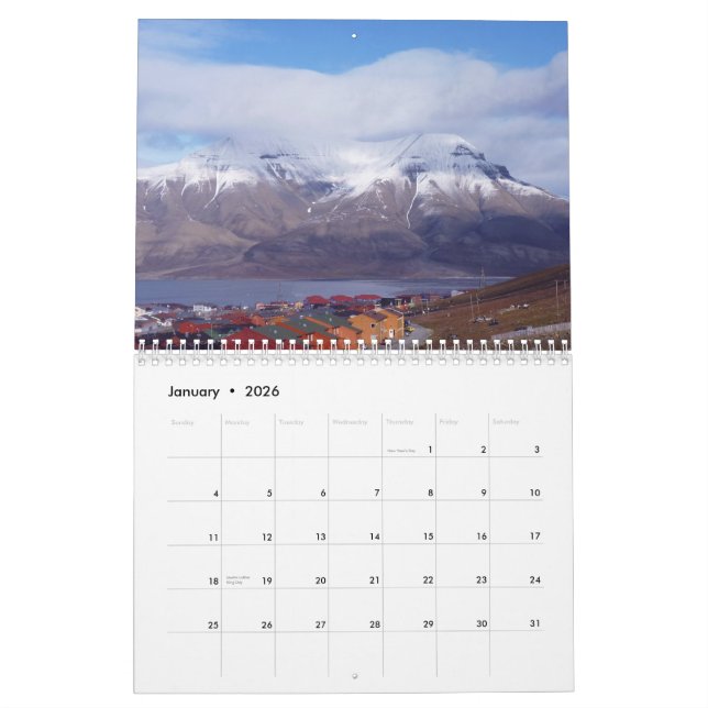 Longyearbyen, Svalbard Kalender (Jan 2026)