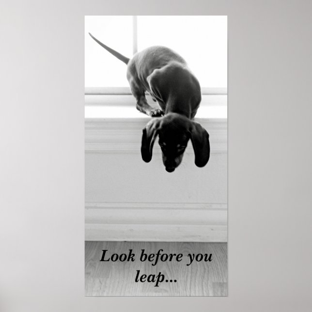 Look before you leap... poster (Vorne)