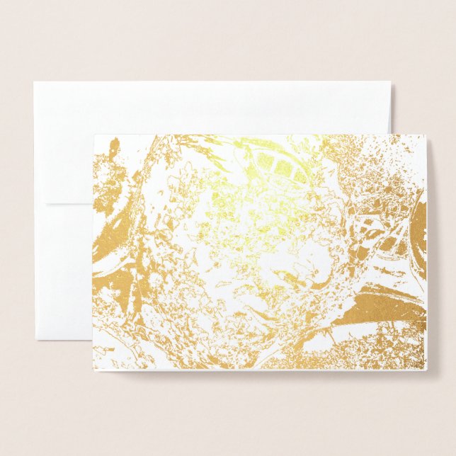 Look der Liebe Golden Folienkarte (Vorderseite mit Umschlag)