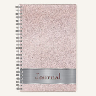 Look-Journal in rosa Leder Notizbuch