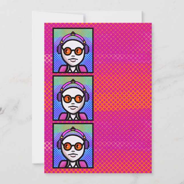 Look See and Shades Einladung (Vorderseite)