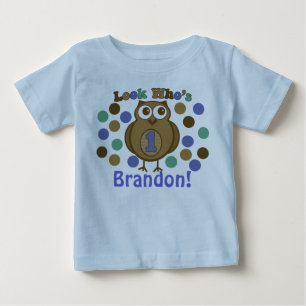 Look Who is 1 Owl First Birthday Shirt