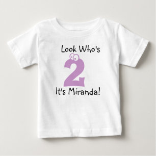 Look Who is 2 Customizable Birthday Tshirt