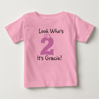 Look Who is 2 Customizable Birthday Tshirt