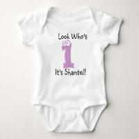 Look Who's 1 individualisierbares Geburtstagshirt