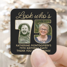 Look Who's 75 Black & Gold Geburtstagsparty 2 Foto