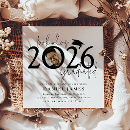 Look who's Graduated Photo Graduation Party Einladung