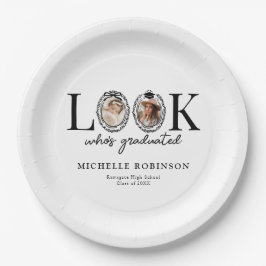 Look Who's Graduated Photo Graduation Party Pappteller