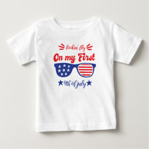 Lookin Fly auf meinem ersten Amerikanische Unabhä Baby T-shirt