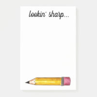 Lookin' Sharp Yellow #2 Pencil School Writing