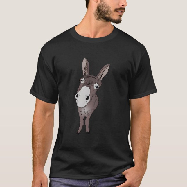 Looking Donkey For Donkeys Horses T-Shirt (Vorderseite)