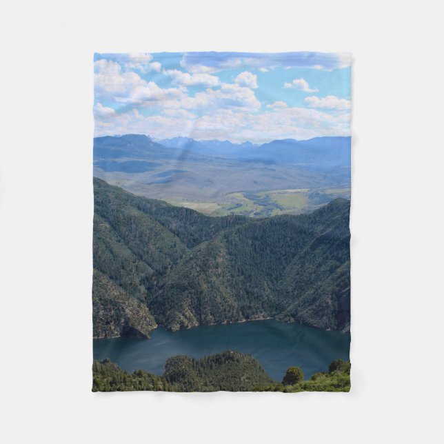 Looking Down At The Gunnison River Fleecedecke (Vorderseite)