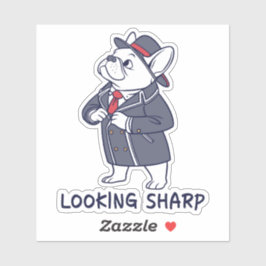 Looking Sharp Dapper French Bulldog Funny Laptop S Aufkleber