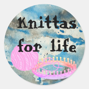 Loom Knitting lustige Aufkleber