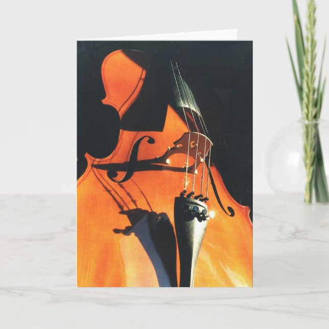Looming Cello greeting card Karte (Vorderseite)